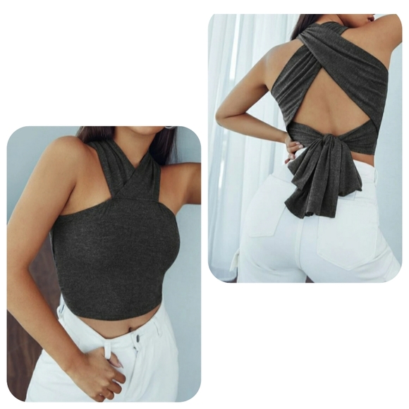 Tops - Open Tie Back Top